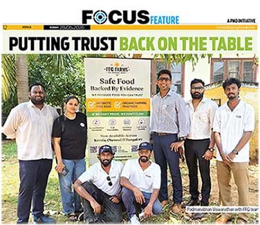 Fresh Farm Goodness featured in The New Indian Express - Putting Trust Back on the Table article on Kerala's Certified Humane poultry farm